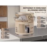 CAXCOLORS Cax Mutfak Dolabı ve Panel Kapı Boyası 1 Lt - Isıya Neme Dayanıklı Ahşap Boyası - Bej