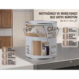CAXCOLORS Cax Mutfak Dolabı ve Panel Kapı Boyası 1 Lt - Isıya Neme Dayanıklı Ahşap Boyası - Buz Gri