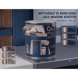 CAXCOLORS Cax Mutfak Dolabı ve Panel Kapı Boyası 1 Lt - Isıya Neme Dayanıklı Ahşap Boyası - Gece Mavisi