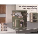 CAXCOLORS Cax Mutfak Dolabı ve Panel Kapı Boyası 1 Lt - Isıya Neme Dayanıklı Ahşap Boyası - Haki