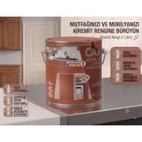 CAXCOLORS Cax Mutfak Dolabı ve Panel Kapı Boyası 1 Lt - Isıya Neme Dayanıklı Ahşap Boyası - Kiremit Rengi