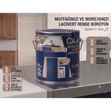 CAXCOLORS Cax Mutfak Dolabı ve Panel Kapı Boyası 1 Lt - Isıya Neme Dayanıklı Ahşap Boyası - Lacivert