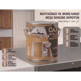 CAXCOLORS Cax Mutfak Dolabı ve Panel Kapı Boyası 1 Lt - Isıya Neme Dayanıklı Ahşap Boyası - Meşe