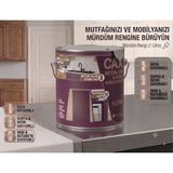 CAXCOLORS Cax Mutfak Dolabı ve Panel Kapı Boyası 1 Lt - Isıya Neme Dayanıklı Ahşap Boyası - Mürdüm