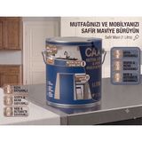 CAXCOLORS Cax Mutfak Dolabı ve Panel Kapı Boyası 1 Lt - Isıya Neme Dayanıklı Ahşap Boyası - Safir Mavi