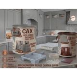 CAXCOLORS Cax Özel Amaçlı Dayanıklı Yüzey Boyası ve Şeffaf Sıvı Cam Vernik Seti + Uygulama Seti - Duman Gri