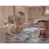 CAXCOLORS Cax Özel Amaçlı Dayanıklı Yüzey Boyası ve Şeffaf Sıvı Cam Vernik Seti + Uygulama Seti - Kum Beji