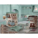 CAXCOLORS Cax Özel Amaçlı Dayanıklı Yüzey Boyası ve Şeffaf Sıvı Cam Vernik Seti + Uygulama Seti - Su Yeşili