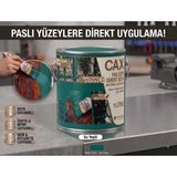 CAXCOLORS Cax Pas Üstü Direkt Uygulanan Antipaslı Sentetik Metal Boyası 1 Litre Pas Önleyici - Su Yeşili