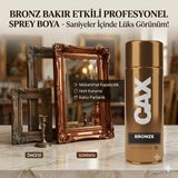 CAXCOLORS Cax Profesyonel Altın Varak Etkili Sprey Boya 400 ml - Ahşap, Metal, Cam Hobi Boyası - Bronz