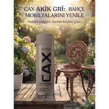 CAXCOLORS Cax Rengi Akrilik Sprey Boya 400ML - Ahşap Bahçe Mobilyası ve Hobi Boyası - Akik Gri