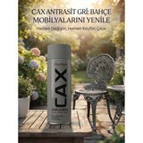 CAXCOLORS Cax Rengi Akrilik Sprey Boya 400ML - Ahşap Bahçe Mobilyası ve Hobi Boyası - Antrasit Gri