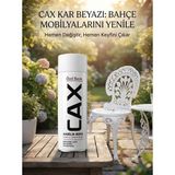 CAXCOLORS Cax Rengi Akrilik Sprey Boya 400ML - Ahşap Bahçe Mobilyası ve Hobi Boyası - Beyaz