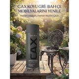 CAXCOLORS Cax Rengi Akrilik Sprey Boya 400ML - Ahşap Bahçe Mobilyası ve Hobi Boyası - Koyu Gri