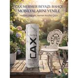 CAXCOLORS Cax Rengi Akrilik Sprey Boya 400ML - Ahşap Bahçe Mobilyası ve Hobi Boyası - Mermer Beyazı