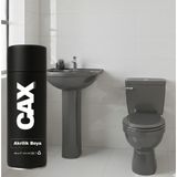 CAXCOLORS Cax Sprey Boya - Parlak Beyaz Lavabo Fayans ve Klozet Boyası - 400ML Suya Dayanıklı Akrilik Boya - 7016 Antrasit Grisi
