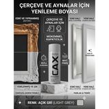 CAXCOLORS Çerçeve ve Ayna Yenileme Boyası - Mat Akrilik Sprey Boya, Zımparasız Kolay Uygulama - Açık gri