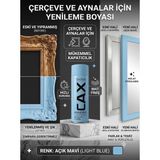 CAXCOLORS Çerçeve ve Ayna Yenileme Boyası - Mat Akrilik Sprey Boya, Zımparasız Kolay Uygulama - Açık mavi