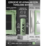 CAXCOLORS Çerçeve ve Ayna Yenileme Boyası - Mat Akrilik Sprey Boya, Zımparasız Kolay Uygulama - Açık yeşil