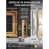 CAXCOLORS Çerçeve ve Ayna Yenileme Boyası - Mat Akrilik Sprey Boya, Zımparasız Kolay Uygulama - Altın