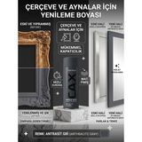 CAXCOLORS Çerçeve ve Ayna Yenileme Boyası - Mat Akrilik Sprey Boya, Zımparasız Kolay Uygulama - Antrasit gri