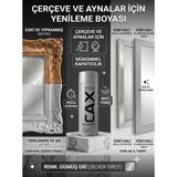 CAXCOLORS Çerçeve ve Ayna Yenileme Boyası - Mat Akrilik Sprey Boya, Zımparasız Kolay Uygulama - Gümüş gri