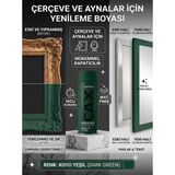 CAXCOLORS Çerçeve ve Ayna Yenileme Boyası - Mat Akrilik Sprey Boya, Zımparasız Kolay Uygulama - Koyu yeşil