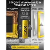 CAXCOLORS Çerçeve ve Ayna Yenileme Boyası - Mat Akrilik Sprey Boya, Zımparasız Kolay Uygulama - Parlak sarı