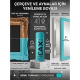 CAXCOLORS Çerçeve ve Ayna Yenileme Boyası - Mat Akrilik Sprey Boya, Zımparasız Kolay Uygulama - Turkuaz