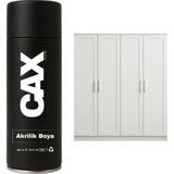 CAXCOLORS Demir&ahşap&plastik Dolap Boyası Özel Yapım Akrilik Sprey Boya 400 ml - BEYAZ