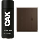 CAXCOLORS Demir&ahşap&plastik Dolap Boyası Özel Yapım Akrilik Sprey Boya 400 ml - KOYU AHŞAP