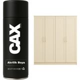 CAXCOLORS Demir&ahşap&plastik Dolap Boyası Özel Yapım Akrilik Sprey Boya 400 ml - KREM