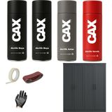 CAXCOLORS Demir&ahşap&plastik Dolap Boyası Özel Yapım Akrilik Sprey Boya Seti 400 ml - ANTRASİT GRİ