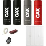CAXCOLORS Demir&ahşap&plastik Dolap Boyası Özel Yapım Akrilik Sprey Boya Seti 400 ml - PARLAK BEYAZ