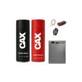 caxcolors İNOX BEYAZ EŞYA DÖNÜŞÜM SPREY BOYA 400 ML SIVIYA DAYANIKLI (BUZDOLABI-ÇAMAŞIR MAKİNESİ-KLİMA VB)