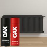 CAXCOLORS Isıya Dayanıklı Petek Sprey Boya + Boya Koruma ve Parlaklık Verniği 400 ml ( Kalorifer - Radyatör ) - ANTRASİT GRİ