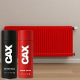 CAXCOLORS Isıya Dayanıklı Petek Sprey Boya + Boya Koruma ve Parlaklık Verniği 400 ml ( Kalorifer - Radyatör ) - KIRMIZI