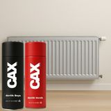 CAXCOLORS Isıya Dayanıklı Petek Sprey Boya + Boya Koruma ve Parlaklık Verniği 400 ml ( Kalorifer - Radyatör ) - METALİK GÜMÜŞ