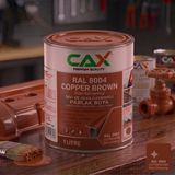 CAXCOLORS Isıya ve Sıvıya Dayanıklı Koruyucu Boya - 1 Litre - Yüksek Performanslı Yüzey Kaplama - 8004