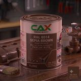 CAXCOLORS Isıya ve Sıvıya Dayanıklı Koruyucu Boya - 1 Litre - Yüksek Performanslı Yüzey Kaplama - 8014