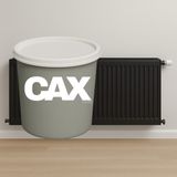 CAXCOLORS Lavabo-Fayans-Petek Dönüşüm Boyası Isıya ve Sıvıya Dayanıklı Akrilik Boya 1 Litre - MAT SİYAH
