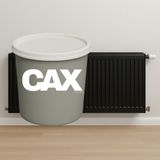 CAXCOLORS Lavabo-Fayans-Petek Dönüşüm Boyası Isıya ve Sıvıya Dayanıklı Akrilik Boya 1 Litre - PARLAK SİYAH