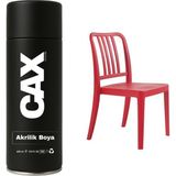 CAXCOLORS Metal - Plastik - Ahşap Masa Sandalye Sprey Boyası 400 ml - KIRMIZI
