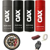 CAXCOLORS Metalik Bej Bakır Araba Jant Sprey Akrilik Özel Yapım Sprey Boya Seti 400 ml Bant-Zımpara-Eldiven - METALİK BEJ BAKIR