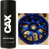 CAXCOLORS Metalik Mavi Araba Jant Sprey Akrilik Özel Yapım Sprey Boya 400 ml - METALİK KOYU MAVİ