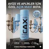 CAXCOLORS Sprey Boya Avize Aplik Metal Ahşap Boyası 400ML - Yüksek Kapatıcı Hızlı Kuruyan Akrilik - Açık mavi
