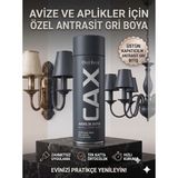 CAXCOLORS Sprey Boya Avize Aplik Metal Ahşap Boyası 400ML - Yüksek Kapatıcı Hızlı Kuruyan Akrilik - Antrasit gri