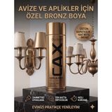 CAXCOLORS Sprey Boya Avize Aplik Metal Ahşap Boyası 400ML - Yüksek Kapatıcı Hızlı Kuruyan Akrilik - Bronz