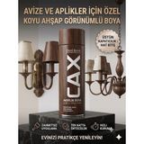 CAXCOLORS Sprey Boya Avize Aplik Metal Ahşap Boyası 400ML - Yüksek Kapatıcı Hızlı Kuruyan Akrilik - Koyu ahşap