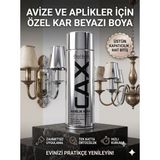 CAXCOLORS Sprey Boya Avize Aplik Metal Ahşap Boyası 400ML - Yüksek Kapatıcı Hızlı Kuruyan Akrilik - Krom